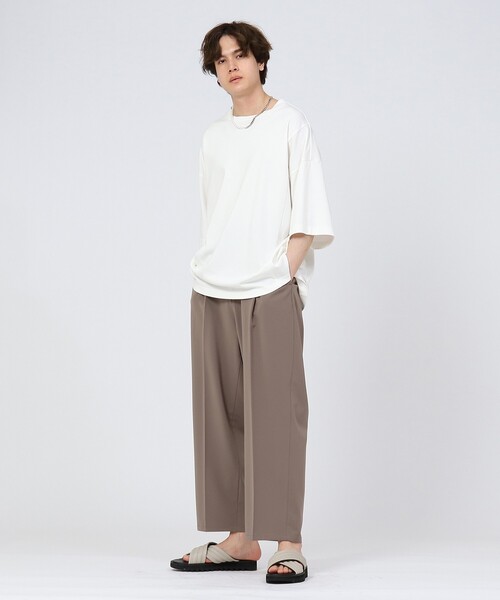 tk.TAKEO KIKUCHI（ティーケータケオキクチ）の「◆Pima CottonダンボールスクエアTシャツ（Tシャツ/カットソー・メンズ・ホワイト/チャコールグレー/サックスブルー・01/02/03）」の13枚目の写真