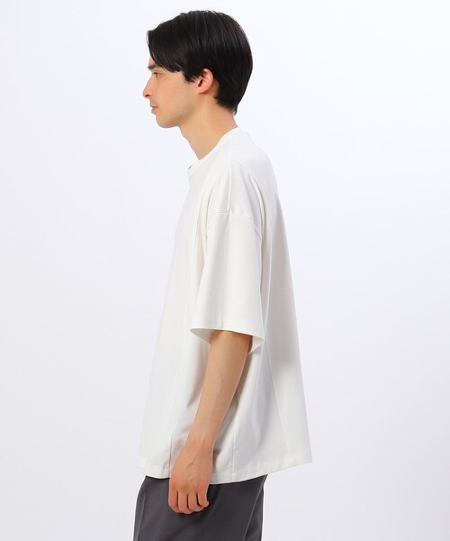 tk.TAKEO KIKUCHI（ティーケータケオキクチ）の「◆Pima CottonダンボールスクエアTシャツ（Tシャツ/カットソー・メンズ・ホワイト/チャコールグレー/サックスブルー・01/02/03）」の7枚目の写真