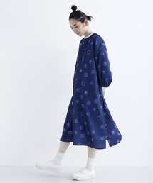 ブランド古着 Merlot メルロー レディース のワンピース ブルー ネイビー 青色系 ドット柄 古着通販 Zozoused