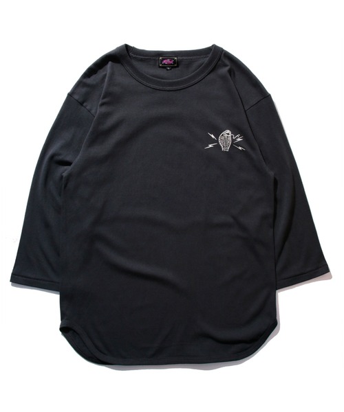 ROTAR(ローター)の「COBRA TWIST BB Tee バックプリント 七分袖(Tシャツ/カットソー・メンズ・オフホワイト/ブルー系/スミクロ・X-LARGE/SMALL/MEDIUM/LARGE)」の5枚目の写真