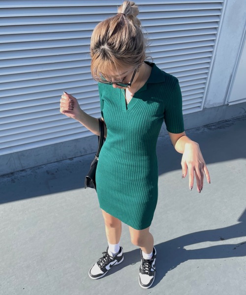 セール Vネックポロシャツワンピース ワンピース Shaggie シャギー のファッション通販 Zozotown