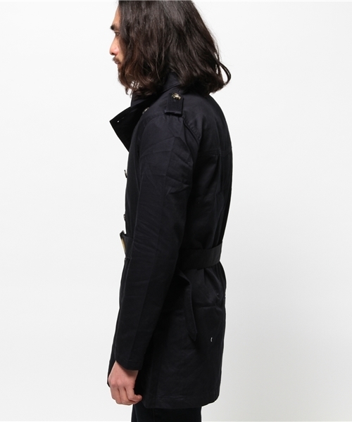 WEGO（ウィゴー）の「WEGO/コットンツイルトレンチコート（トレンチコート・メンズ・ベージュ/ネイビー・LARGE/MEDIUM）」の4枚目の写真