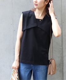 SLOBE IENA | セーラーカラーノースリーブカットソー【手洗い可能】◆(Tシャツ/カットソー)