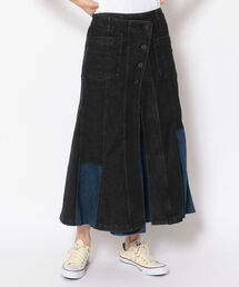 AVIREX | デニムカラーコンビスカート/ DENIM COLOR COMBI SKIRT(デニムスカート)