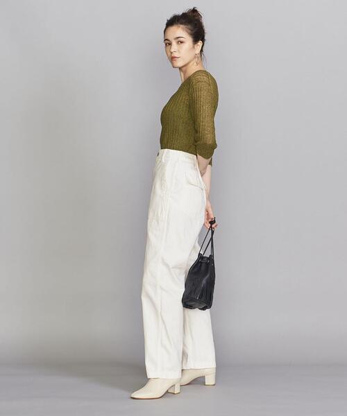 BEAUTY&YOUTH UNITED ARROWS(ビューティーアンドユースユナイテッドアローズ)の「【別注】<SOUTH POINT>ベイカーパンツ(その他パンツ・レディース・ホワイト/オリーブ・SMALL/MEDIUM)」の5枚目の写真