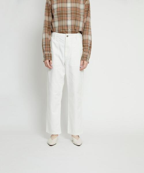 BEAUTY&YOUTH UNITED ARROWS(ビューティーアンドユースユナイテッドアローズ)の「【別注】<SOUTH POINT>ベイカーパンツ(その他パンツ・レディース・ホワイト/オリーブ・SMALL/MEDIUM)」の8枚目の写真