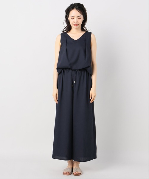 Simplicite(サンプリシテ)の「《追加》リネンライクオールインワン◆(つなぎ/オールインワン・レディース・ネイビー・FREE)」の13枚目の写真