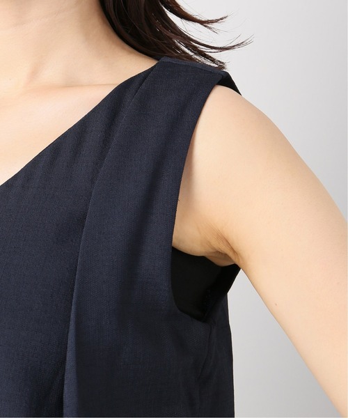 Simplicite(サンプリシテ)の「《追加》リネンライクオールインワン◆(つなぎ/オールインワン・レディース・ネイビー・FREE)」の3枚目の写真