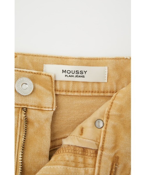 MOUSSY(マウジー)の「PLAIN JEANS COLOR STRAIGHT(デニムパンツ・レディース・ライトベージュ/イエロー/ダークグリーン・24inch/25inch/23inch/27inch/26inch)」の7枚目の写真