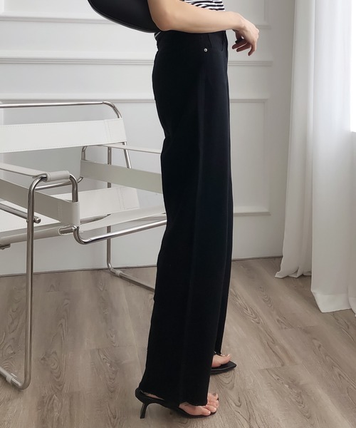 Bifrost(ビフレスト)の「ハイウエストストレートデニム(デニムパンツ・レディース・ライトブルー/ダークブルー/ブラック/ホワイト・S/M/L/XL)」の21枚目の写真
