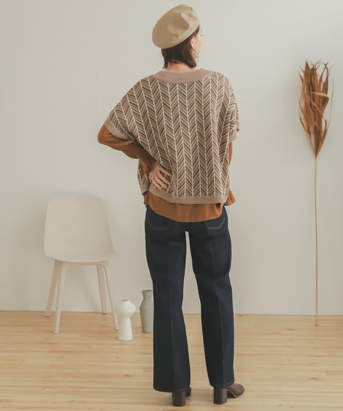 SENSE OF PLACE by URBAN RESEARCH（センスオブプレイスバイアーバンリサーチ）の「センタープレスフレアデニム（デニムパンツ・レディース・ワンウォッシュ/ライトインディゴブルー・MEDIUM/SMALL）」の16枚目の写真