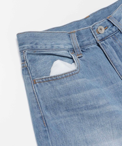 SENSE OF PLACE by URBAN RESEARCH（センスオブプレイスバイアーバンリサーチ）の「センタープレスフレアデニム（デニムパンツ・レディース・ワンウォッシュ/ライトインディゴブルー・MEDIUM/SMALL）」の11枚目の写真