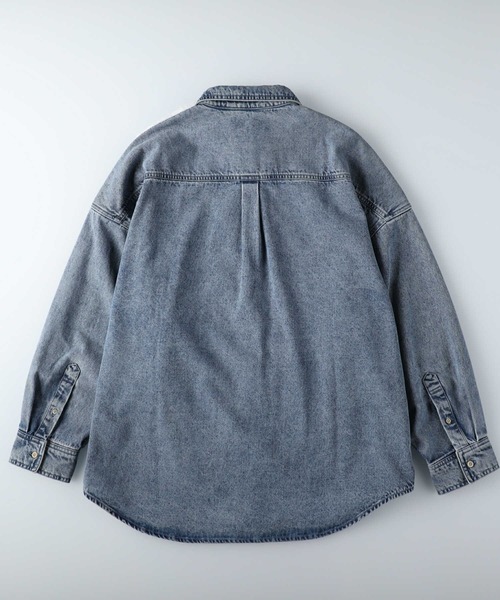 HONEYSUCKLE ROSE（ハニーサックルローズ）の「【HONEYSUCKLE ROSE】デニムシャツアウター（シャツ/ブラウス・レディース・ライトインディゴブルー・M/L）」の11枚目の写真