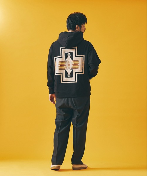PENDLETON（ペンドルトン）の「【PENDLETON×JS / ペンドルトン】別注 バックプリント スウェットパーカー [ユニセックス対応]（パーカー・メンズ・ブラック/ブラック系その他/ホワイト/グレー・LARGE/X-LARGE/MEDIUM）」の21枚目の写真