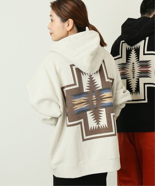 PENDLETON（ペンドルトン）の「【PENDLETON×JS / ペンドルトン】別注 バックプリント スウェットパーカー [ユニセックス対応]（パーカー・メンズ・ブラック/ブラック系その他/ホワイト/グレー・LARGE/X-LARGE/MEDIUM）」の7枚目の写真