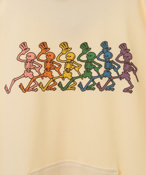 Candy Stripper（キャンディストリッパー）の「//GRATEFUL DEAD×Candy Stripper//DANCING SKELETON HOODIE（パーカー・レディース・ブラック/アイボリー/ブルー/ヘザーグレー・2）」の14枚目の写真