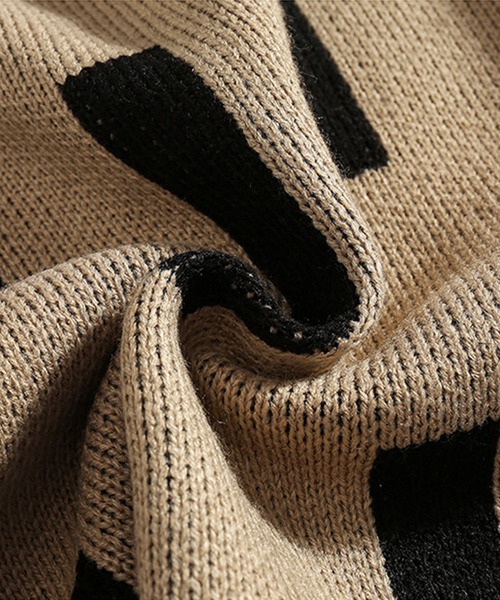 aimoha（アイモハ）の「【aimoha-KIDS-】【新作】韓国子供服 幾何学模様ニット風ジャケット（カーディガン/ボレロ・キッズ・ブラック/ベージュ/イエロー/ブラック系その他・120/130/140/110/90/100）」の13枚目の写真