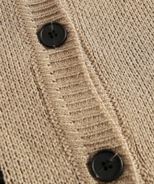 aimoha（アイモハ）の「【aimoha-KIDS-】【新作】韓国子供服 幾何学模様ニット風ジャケット（カーディガン/ボレロ・キッズ・ブラック/ベージュ/イエロー/ブラック系その他・120/130/140/110/90/100）」の15枚目の写真