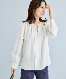 VIS | 【洗濯機可】着回し力抜群。フロントタック長袖ブラウス【sustainable】(シャツ/ブラウス)
