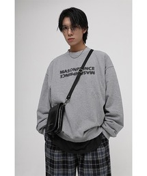 【MASONPRINCE】6 color oversized brand logo sweatshirt WY6043