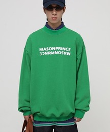 【MASONPRINCE】6 color oversized brand logo sweatshirt WY6043