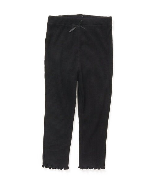 BREEZE（ブリーズ）の「メロウリブレギンス 9分丈（レギンス/スパッツ・キッズ・ラベンダー/ブラック/ブラウン/オフホワイト・140/110/130/120/80/100/90）」の3枚目の写真