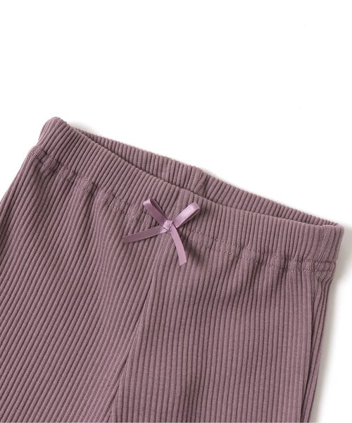 BREEZE（ブリーズ）の「メロウリブレギンス 9分丈（レギンス/スパッツ・キッズ・ラベンダー/ブラック/ブラウン/オフホワイト・140/110/130/120/80/100/90）」の9枚目の写真