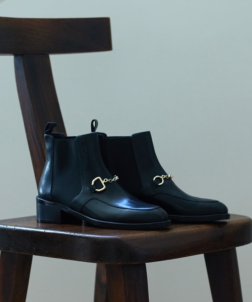 Au BANNISTER（オゥバニスター）の「【スノーソール】ビットサイドゴアブーツ（ブーツ・レディース・ブラック/ダークブラウン/アイボリー・38/39/35/36/37）」の3枚目の写真