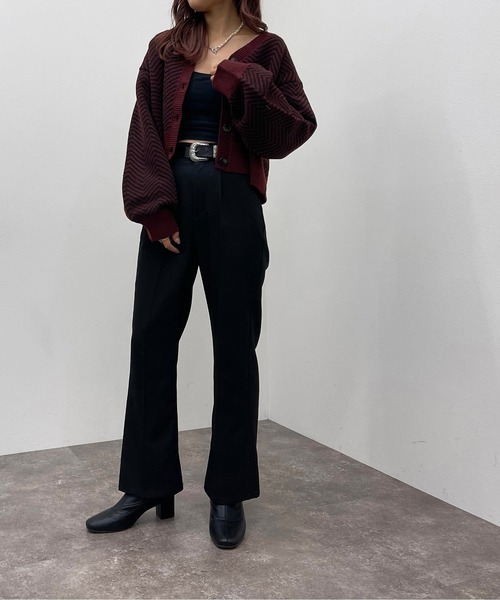 apres jour mignon(アプレジュールミニョン)の「ヘリンボーン柄カーディガン【ZOZOTOWN限定アイテム】(カーディガン/ボレロ・レディース・アイボリー/グリーン/ボルドー・フリー/X-LARGE)」の18枚目の写真