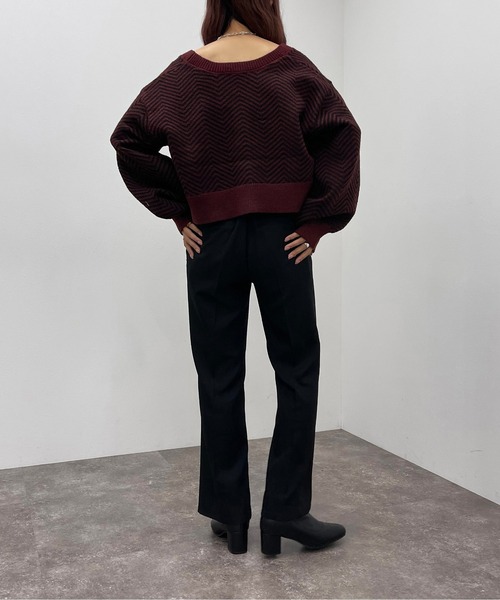 apres jour mignon(アプレジュールミニョン)の「ヘリンボーン柄カーディガン【ZOZOTOWN限定アイテム】(カーディガン/ボレロ・レディース・アイボリー/グリーン/ボルドー・フリー/X-LARGE)」の19枚目の写真