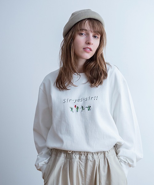 Universal Style Wear(ユニバーサルスタイルウェア)の「Universal Style Wear サーイエッサー ロンT(Tシャツ/カットソー・メンズ・ブラック/ホワイト・MEDIUM/LARGE/X-LARGE)」の4枚目の写真