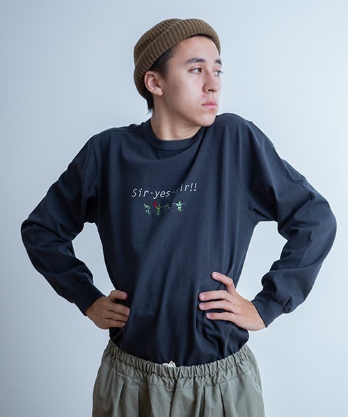 Universal Style Wear(ユニバーサルスタイルウェア)の「Universal Style Wear サーイエッサー ロンT(Tシャツ/カットソー・メンズ・ブラック/ホワイト・MEDIUM/LARGE/X-LARGE)」の6枚目の写真