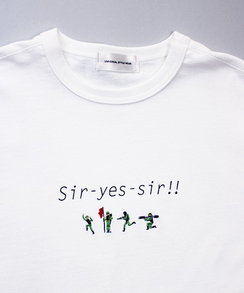 Universal Style Wear(ユニバーサルスタイルウェア)の「Universal Style Wear サーイエッサー ロンT(Tシャツ/カットソー・メンズ・ブラック/ホワイト・MEDIUM/LARGE/X-LARGE)」の8枚目の写真