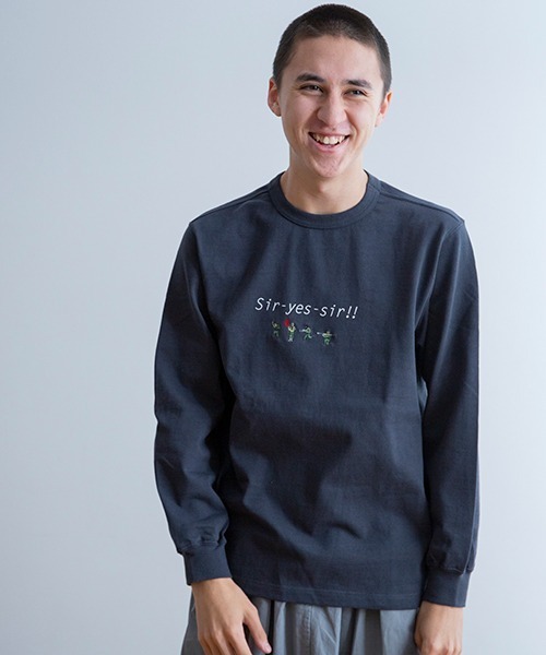 Universal Style Wear(ユニバーサルスタイルウェア)の「Universal Style Wear サーイエッサー ロンT(Tシャツ/カットソー・メンズ・ブラック/ホワイト・MEDIUM/LARGE/X-LARGE)」の18枚目の写真