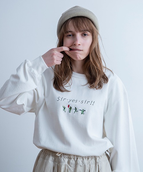 Universal Style Wear(ユニバーサルスタイルウェア)の「Universal Style Wear サーイエッサー ロンT(Tシャツ/カットソー・メンズ・ブラック/ホワイト・MEDIUM/LARGE/X-LARGE)」の20枚目の写真