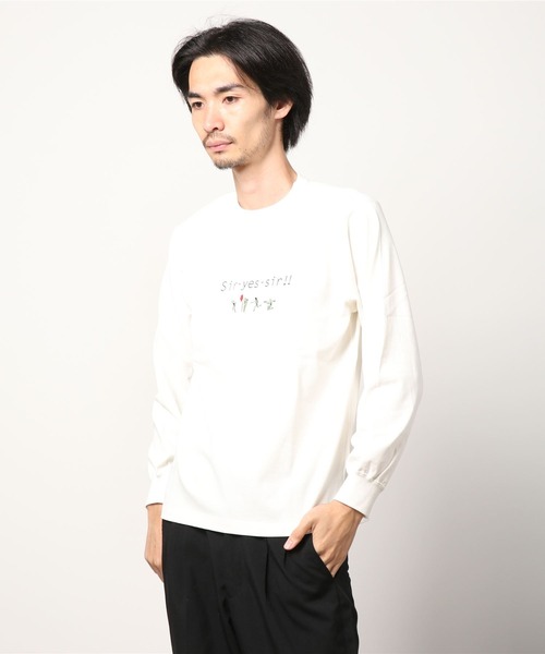 Universal Style Wear(ユニバーサルスタイルウェア)の「Universal Style Wear サーイエッサー ロンT(Tシャツ/カットソー・メンズ・ブラック/ホワイト・MEDIUM/LARGE/X-LARGE)」の21枚目の写真