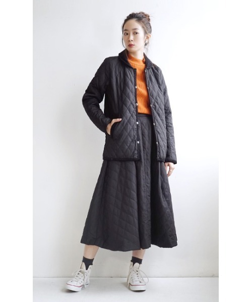 zootie（ズーティー）の「サニーヒート キルティングスカート（スカート・レディース・ブラック/アッシュブラウン・M）」の8枚目の写真