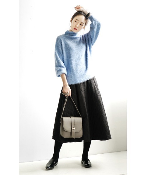 zootie（ズーティー）の「サニーヒート キルティングスカート（スカート・レディース・ブラック/アッシュブラウン・M）」の7枚目の写真