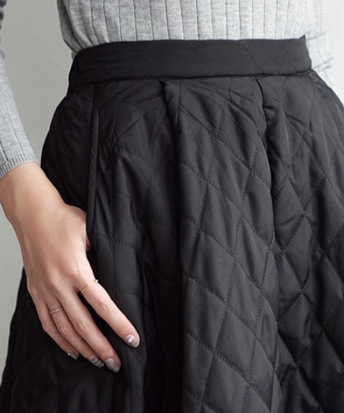 zootie（ズーティー）の「サニーヒート キルティングスカート（スカート・レディース・ブラック/アッシュブラウン・M）」の10枚目の写真