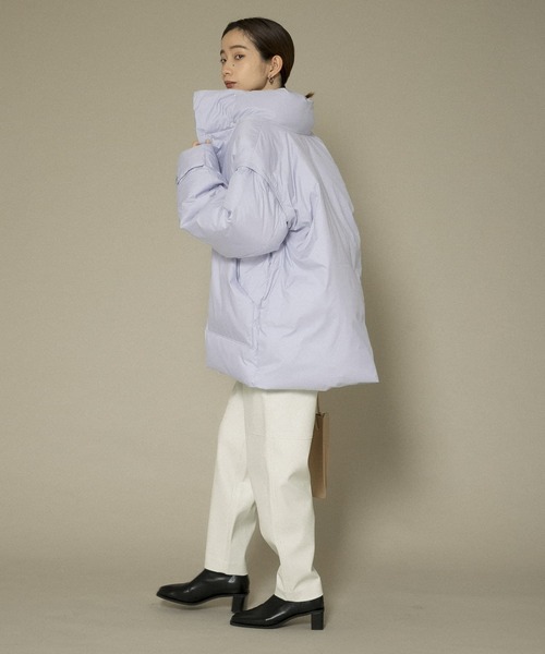 KBF（ケイビーエフ）の「エアコンダウンBIGジャケット（ダウンジャケット/コート・レディース・ベージュ/アイボリー/ブルー系その他・ONE）」の12枚目の写真