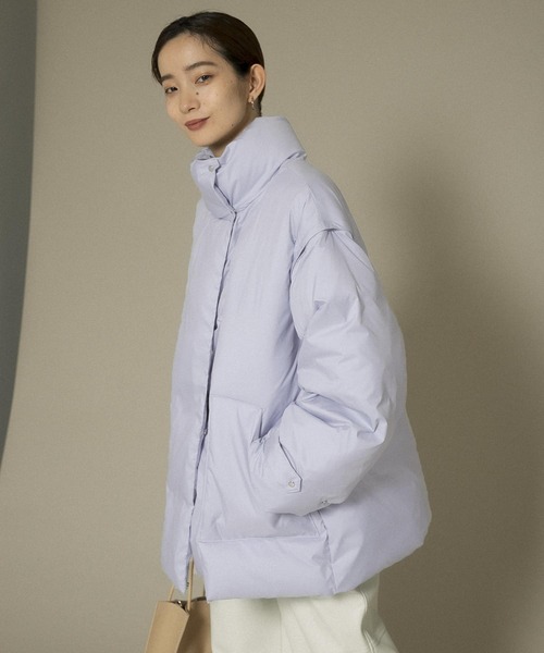 KBF（ケイビーエフ）の「エアコンダウンBIGジャケット（ダウンジャケット/コート・レディース・ベージュ/アイボリー/ブルー系その他・ONE）」の13枚目の写真