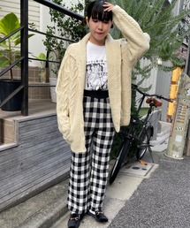 DuKKah | Dukkah/【低身長向け】ニットフレアパンツ(スラックス)