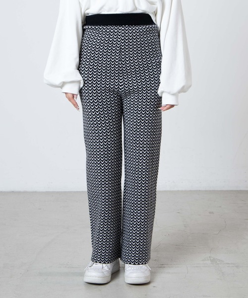 DuKKah（デュカ）の「Dukkah/【低身長向け】ニットフレアパンツ（スラックス・レディース・その他1/ブラック系その他2/グリーン系その他2・X-SMALL）」の10枚目の写真