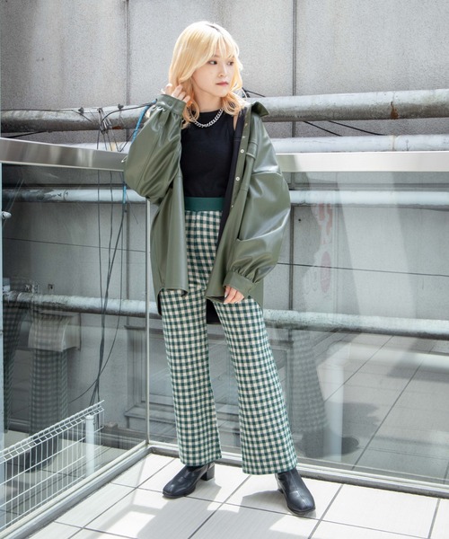 DuKKah（デュカ）の「Dukkah/【低身長向け】ニットフレアパンツ（スラックス・レディース・その他1/ブラック系その他2/グリーン系その他2・X-SMALL）」の20枚目の写真