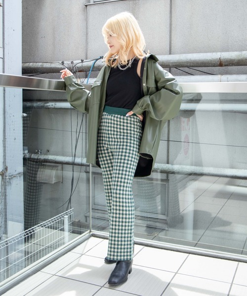 DuKKah（デュカ）の「Dukkah/【低身長向け】ニットフレアパンツ（スラックス・レディース・その他1/ブラック系その他2/グリーン系その他2・X-SMALL）」の14枚目の写真