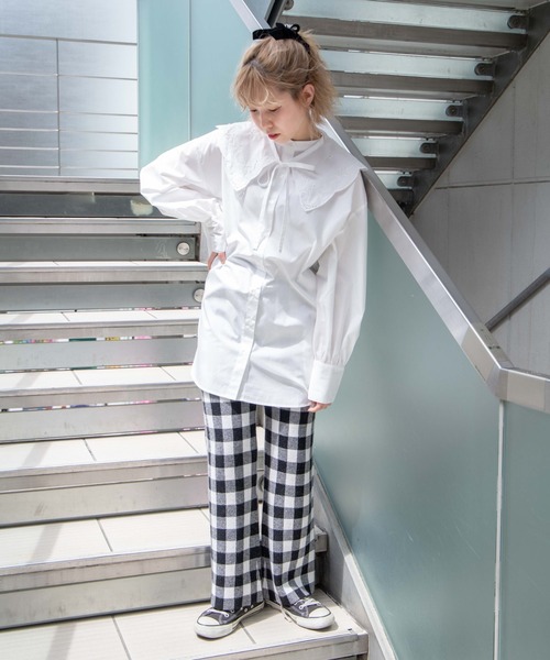 DuKKah（デュカ）の「Dukkah/【低身長向け】ニットフレアパンツ（スラックス・レディース・その他1/ブラック系その他2/グリーン系その他2・X-SMALL）」の6枚目の写真