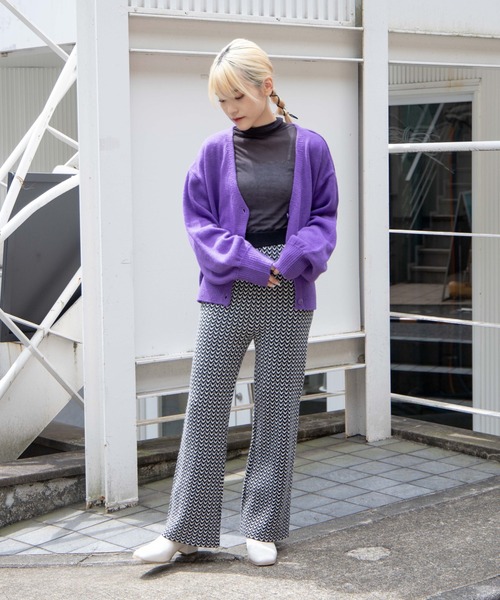 DuKKah（デュカ）の「Dukkah/【低身長向け】ニットフレアパンツ（スラックス・レディース・その他1/ブラック系その他2/グリーン系その他2・X-SMALL）」の12枚目の写真