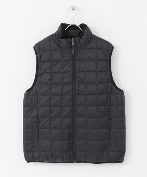 TAION(タイオン)の「TAION DOWNxBOA REVERSIBLE VEST(ダウンベスト・メンズ・ブラック/ネイビー/オリーブ/キャメル・MEDIUM/LARGE/X-LARGE)」の1枚目の写真