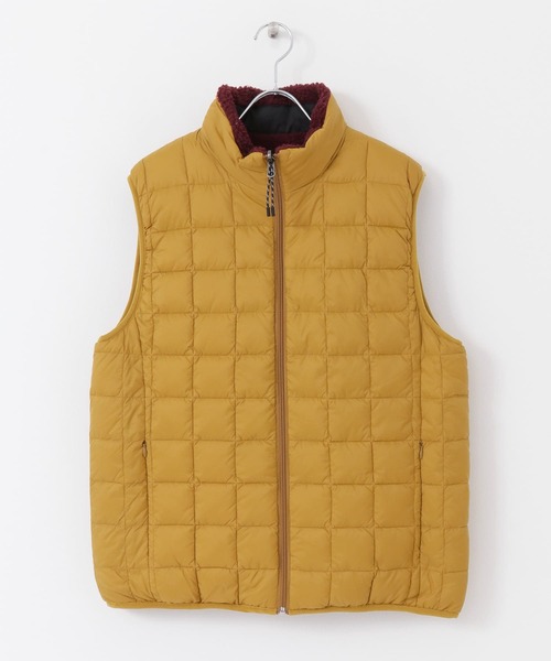 TAION(タイオン)の「TAION DOWNxBOA REVERSIBLE VEST(ダウンベスト・メンズ・ブラック/ネイビー/オリーブ/キャメル・MEDIUM/LARGE/X-LARGE)」の5枚目の写真