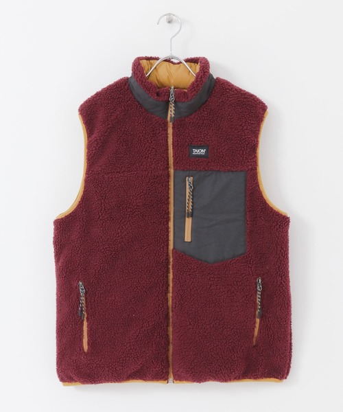 TAION(タイオン)の「TAION DOWNxBOA REVERSIBLE VEST(ダウンベスト・メンズ・ブラック/ネイビー/オリーブ/キャメル・MEDIUM/LARGE/X-LARGE)」の6枚目の写真